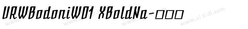 URWBodoniW01 XBoldNa字体转换